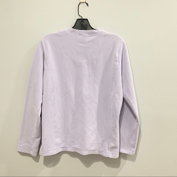 Lavender Fleece Pullover Size Medium - Picture 3 of 3